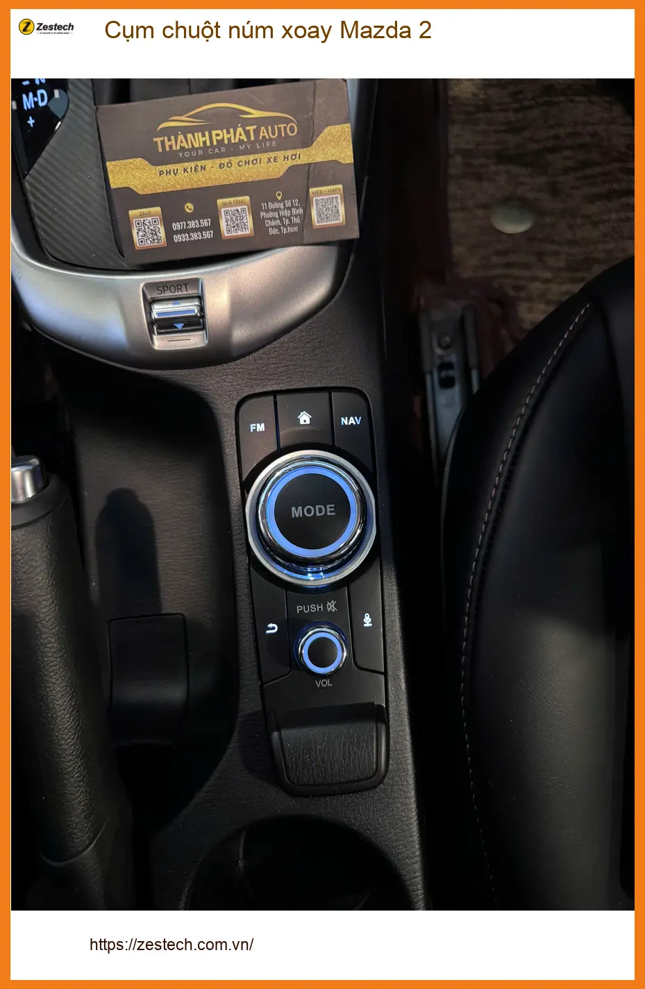 Anh Thiện Huy lắp cụm chuột núm xoay Mazda 2 tại Quận 11 vì cụm zin bị trượt phím ảnh thực tế 4