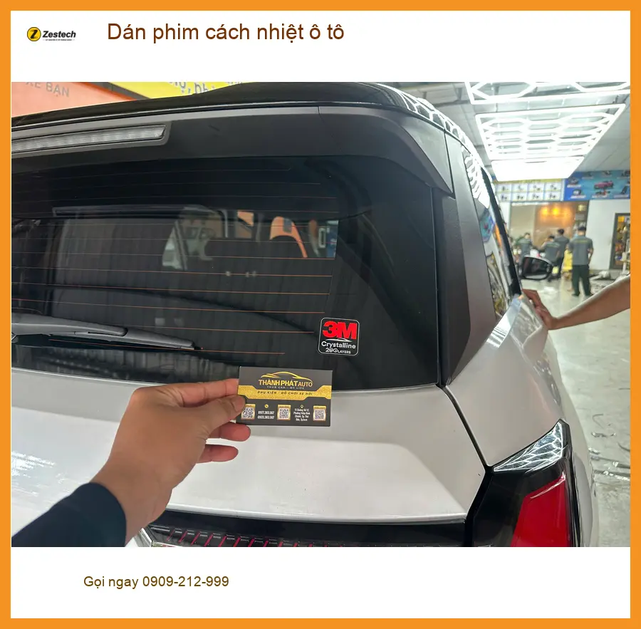 Anh Kiệt dán phim cách nhiệt ô tô Hyundai Santa Fe tại Hóc Môn để chống nóng hiệu quả ảnh thực tế 3