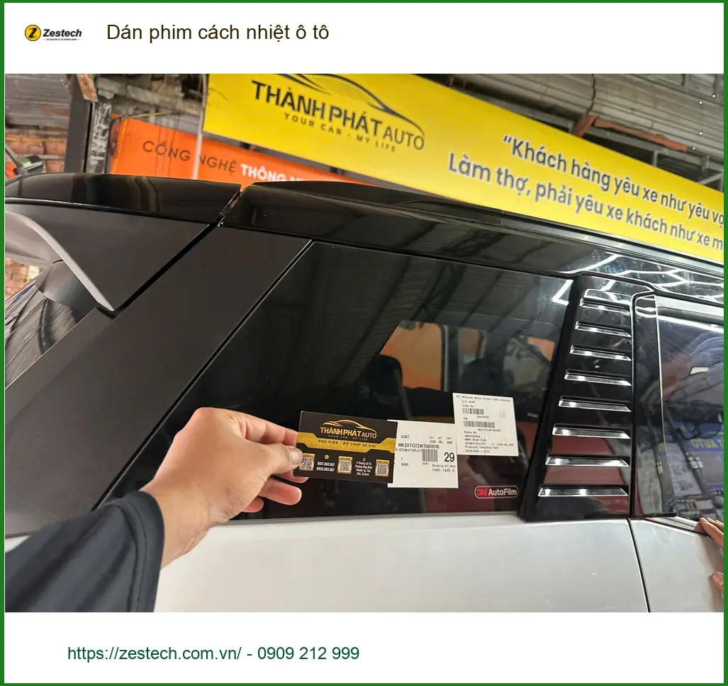 Anh Nam dán phim cách nhiệt ô tô cho Honda CRV tại Quận 10 chống nóng hiệu quả ảnh thực tế 2