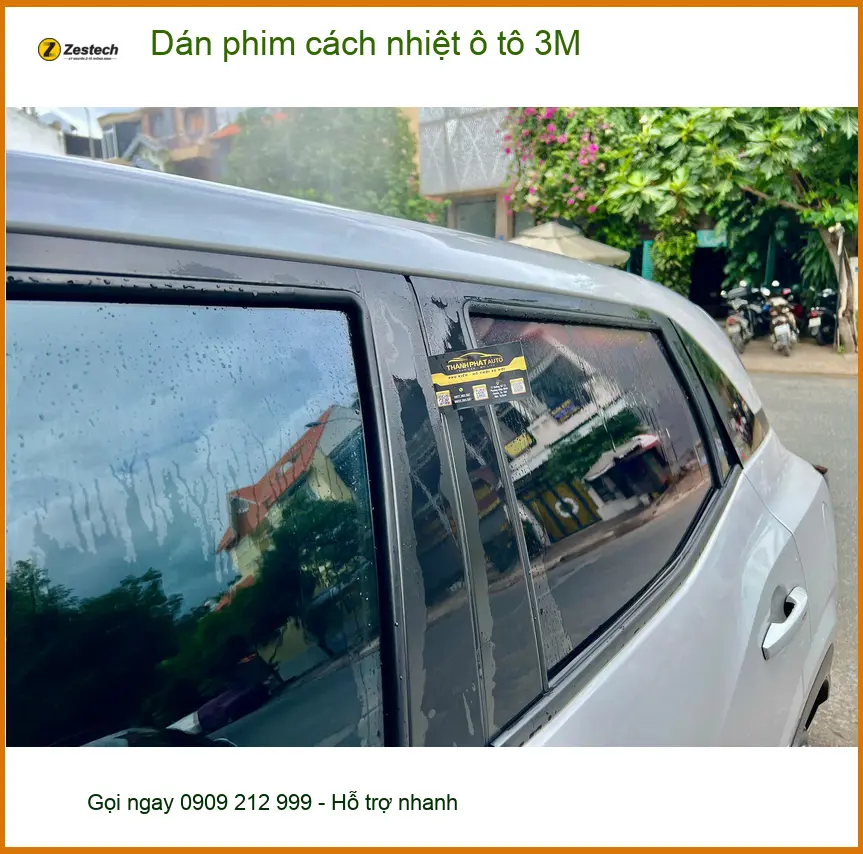 Anh Tùng dán phim cách nhiệt ô tô 3M cho Hyundai Accent tại Quận Bình Tân chống nóng hiệu quả ảnh thực tế 3