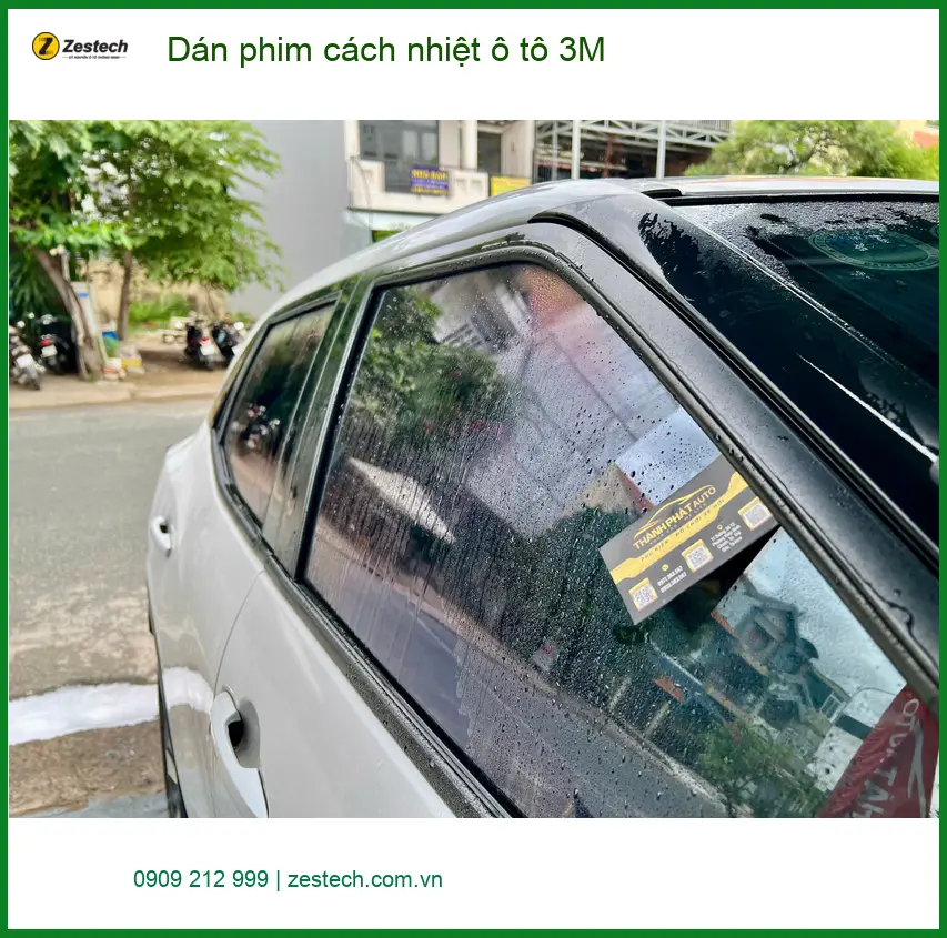 Anh Huy dán phim cách nhiệt ô tô 3M cho Hyundai Accent tại Quận Thủ Đức để xe mát hơn khi di chuyển