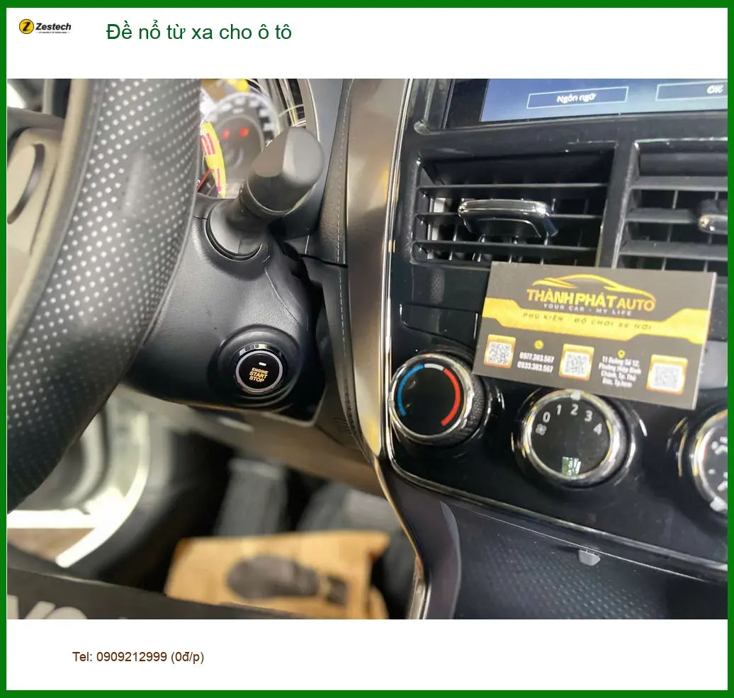 Anh Khải lắp Đề nổ từ xa cho Toyota Vios tại Củ Chi để xe luôn mát mẻ