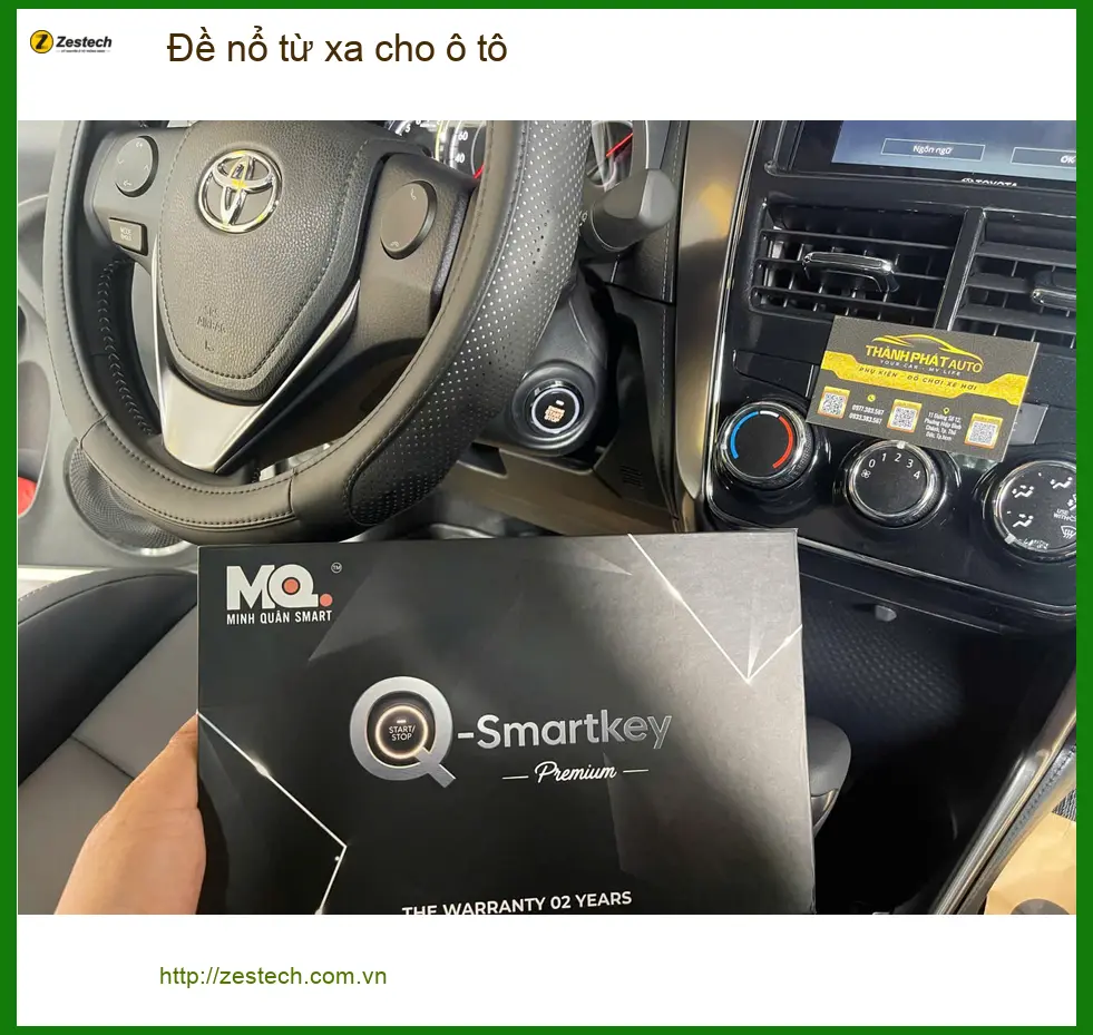 Anh Khải lắp Đề nổ từ xa cho Toyota Vios tại Củ Chi để xe luôn mát mẻ ảnh thực tế 2