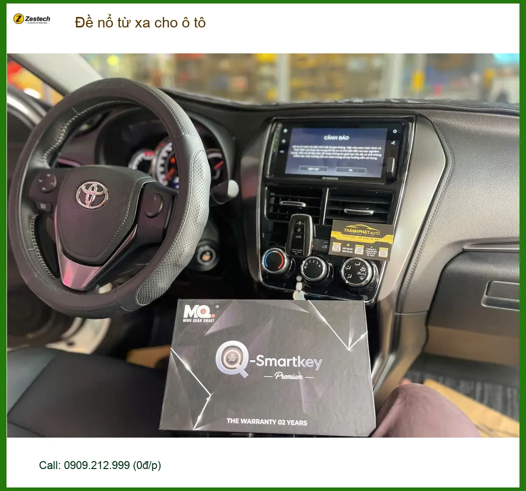Anh Khải lắp Đề nổ từ xa cho Toyota Vios tại Củ Chi để xe luôn mát mẻ ảnh thực tế 4