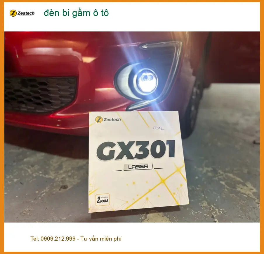 Anh Tùng độ đèn bi gầm ô tô Hyundai Accent vì thường đi đêm ở Quận 4