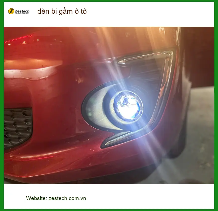 Anh Tùng độ đèn bi gầm ô tô Hyundai Accent vì thường đi đêm ở Quận 4 ảnh thực tế 2