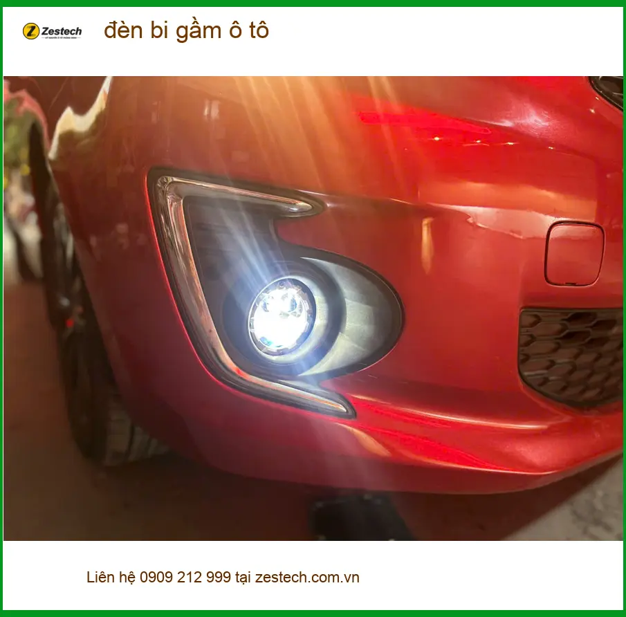 Anh Tùng độ đèn bi gầm ô tô Hyundai Accent vì thường đi đêm ở Quận 4 ảnh thực tế 4