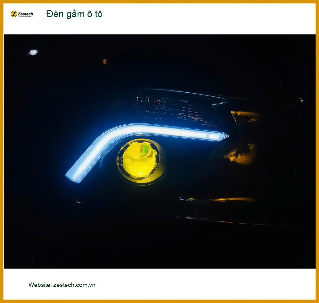 Anh Quang độ đèn gầm ô tô Hyundai Accent tại Hóc Môn vì đèn zin yếu ảnh thực tế 2
