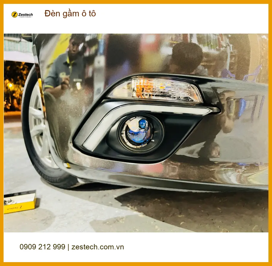 Chú Hưng độ đèn gầm ô tô cho Toyota Veloz tại Thủ Đức vì đèn zin yếu ảnh thực tế 5