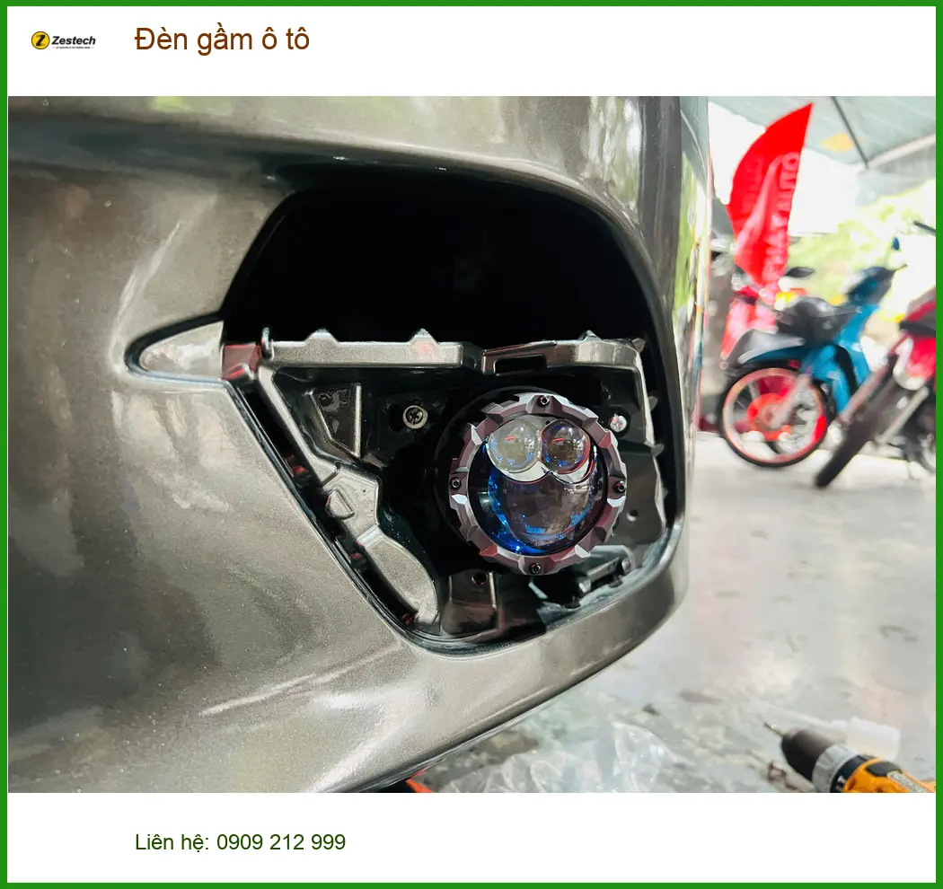 Anh Quang độ đèn gầm ô tô Hyundai Accent tại Hóc Môn vì đèn zin yếu ảnh thực tế 5
