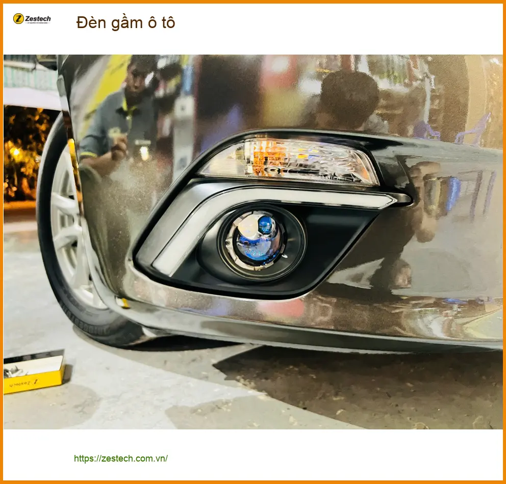 Chị Lan Anh độ đèn gầm ô tô Hyundai Accent tại Quận Huyện Nhà Bè để đi đêm an toàn hơn ảnh thực tế 3