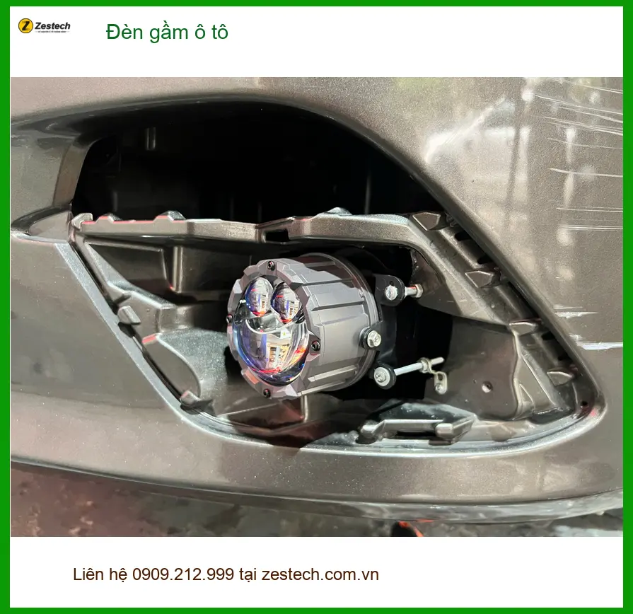 Chị Lan Anh độ đèn gầm ô tô Hyundai Accent tại Quận Huyện Nhà Bè để đi đêm an toàn hơn ảnh thực tế 4