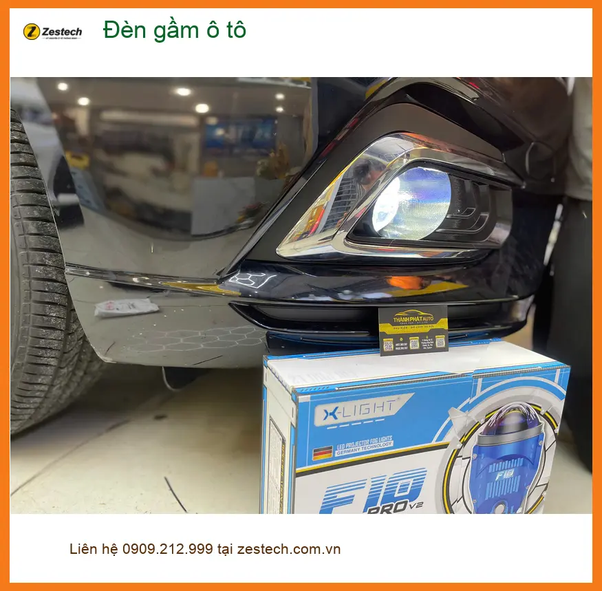 Anh Khoa độ đèn gầm ô tô cho Toyota Vios tại Quận 8 để cải thiện tầm nhìn ban đêm ảnh thực tế 2