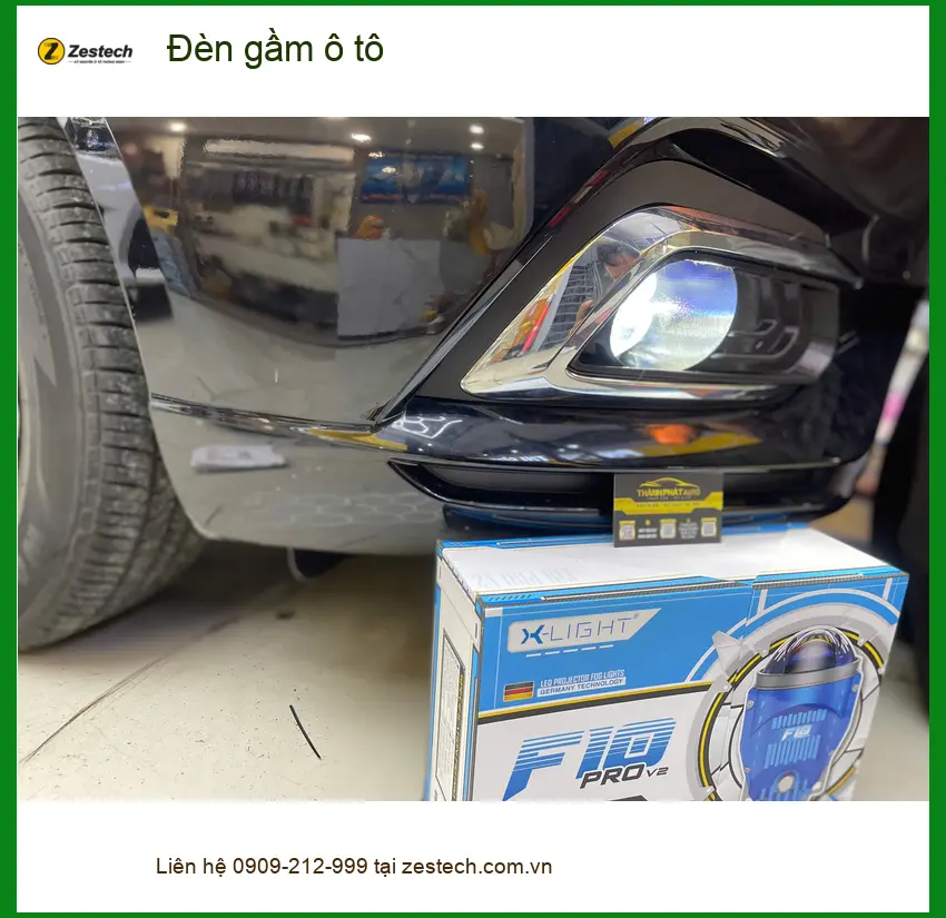 Anh Khoa độ đèn gầm ô tô cho Toyota Vios tại Quận 8 để cải thiện tầm nhìn ban đêm ảnh thực tế 3