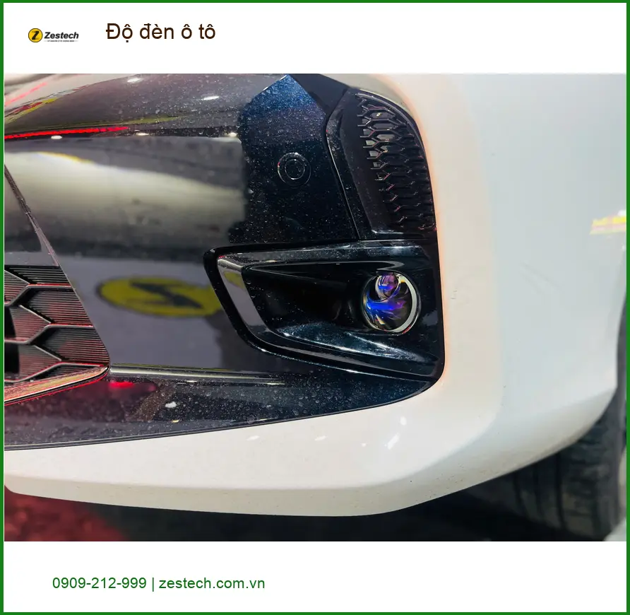 Anh Khải độ đèn ô tô cho Hyundai Accent tại Quận 3 để cải thiện tầm nhìn ban đêm ảnh thực tế 2