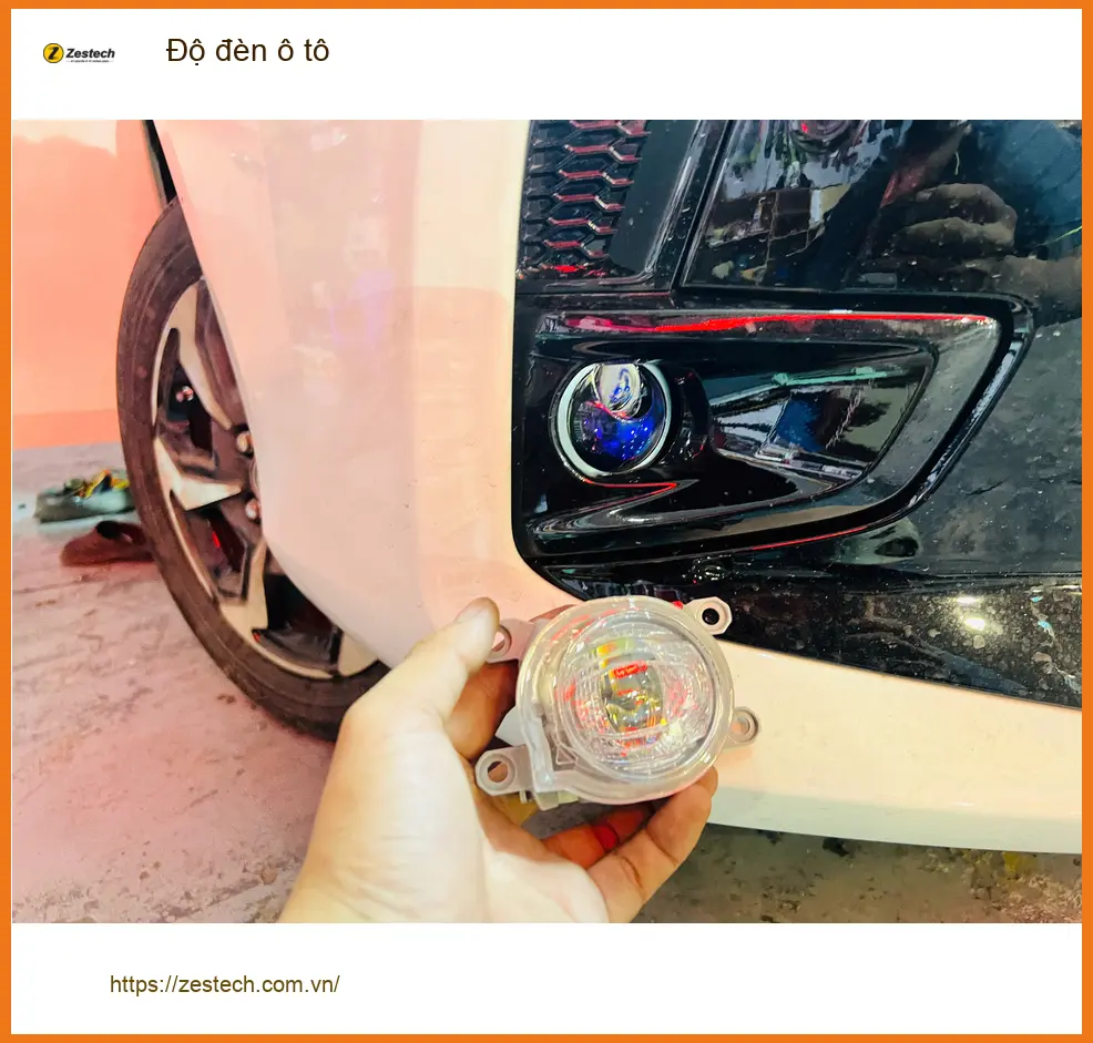 Anh Quốc độ đèn ô tô VinFast Lux A2.0 tại Quận 5 vì đèn zin quá tối ảnh thực tế 2