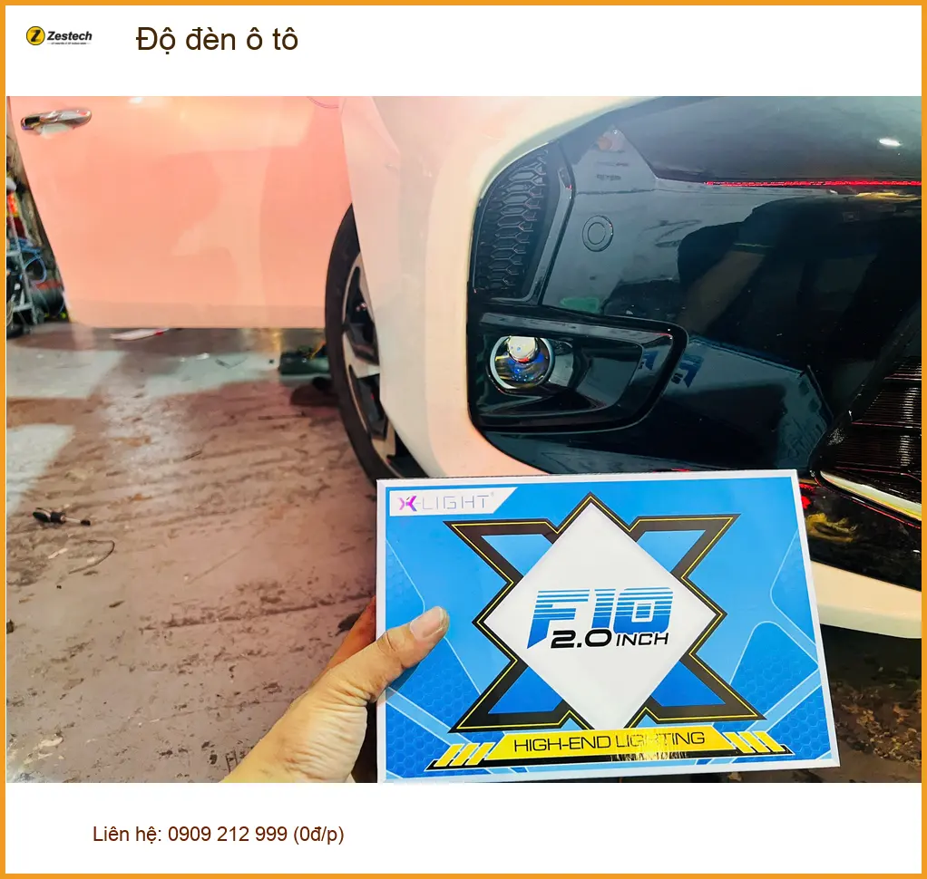 Anh Khánh độ đèn ô tô cho Suzuki XL7 tại Quận 6 vì đèn nguyên bản mờ khi đi đêm ảnh thực tế 2