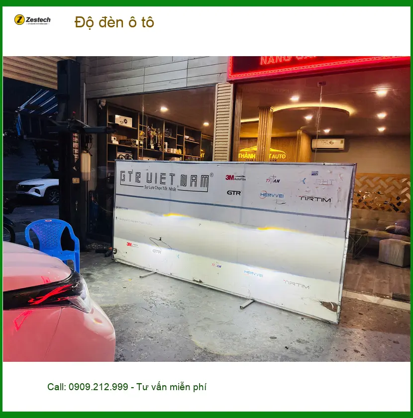 Anh Khánh độ đèn ô tô cho Suzuki XL7 tại Quận 6 vì đèn nguyên bản mờ khi đi đêm ảnh thực tế 4