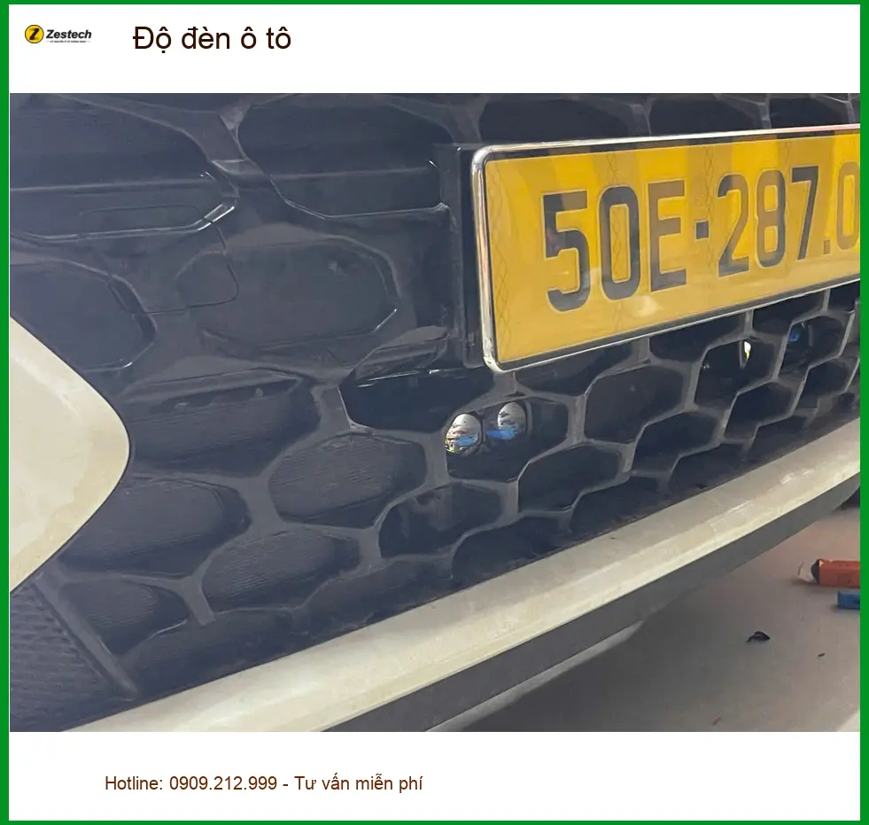 Anh Minh độ đèn ô tô Hyundai Elantra tại Quận 2 vì đèn zin kém sáng