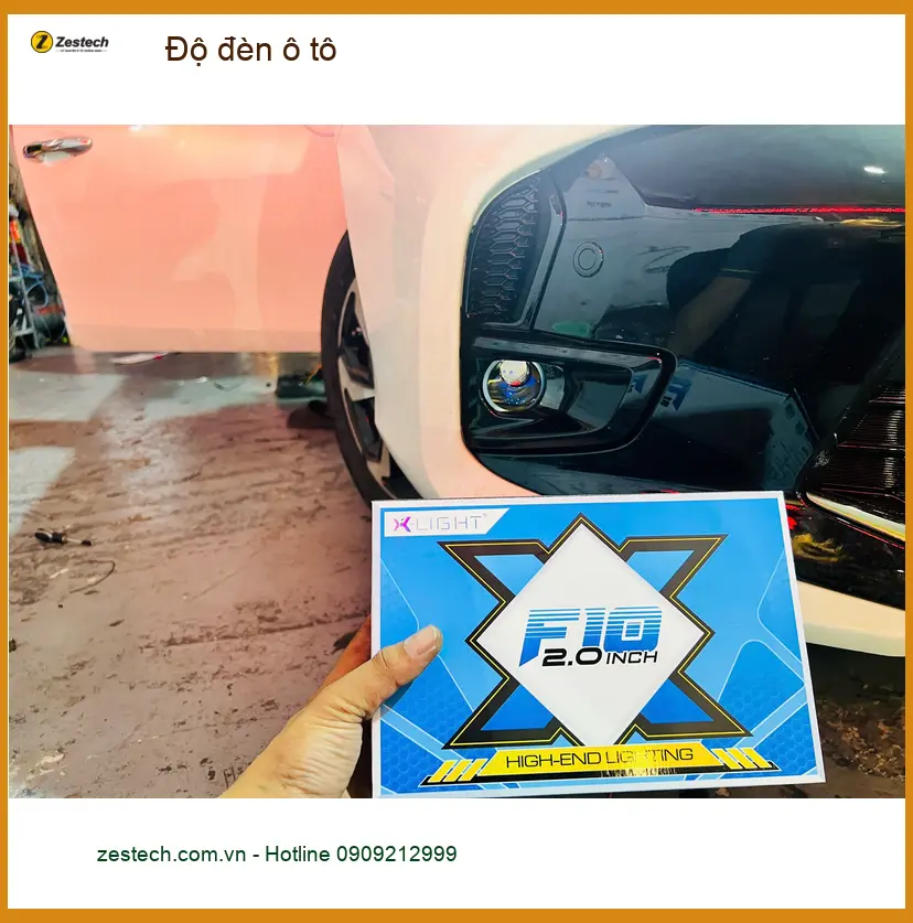 Anh Khải độ đèn ô tô cho Hyundai Creta tại Củ Chi để tăng cường tầm nhìn ban đêm ảnh thực tế 4