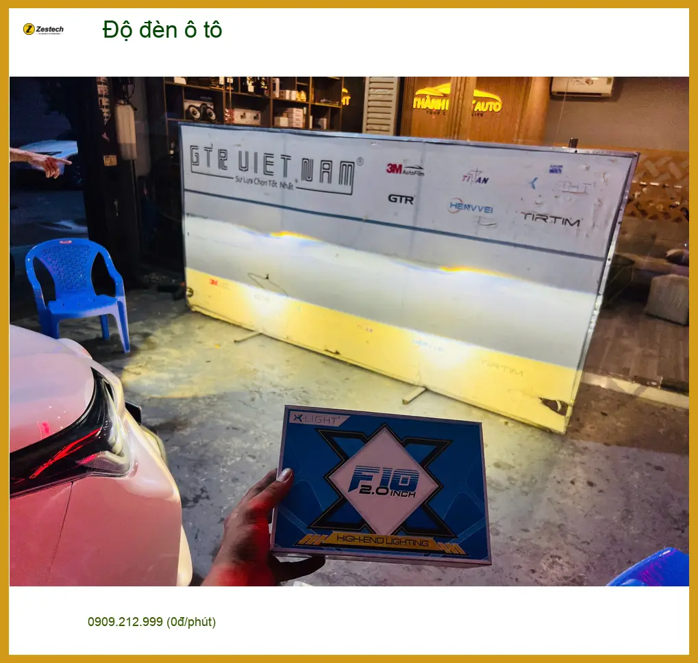 Anh Khang độ đèn ô tô Hyundai Accent tại Quận Thủ Đức để cải thiện tầm nhìn tối