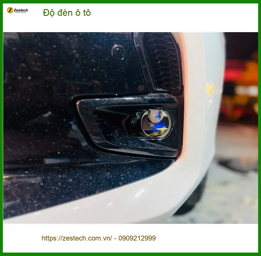 Anh Khải độ đèn ô tô Hyundai Accent tại Quận 4 vì đèn zin không đủ sáng khi trời tối ảnh thực tế 5