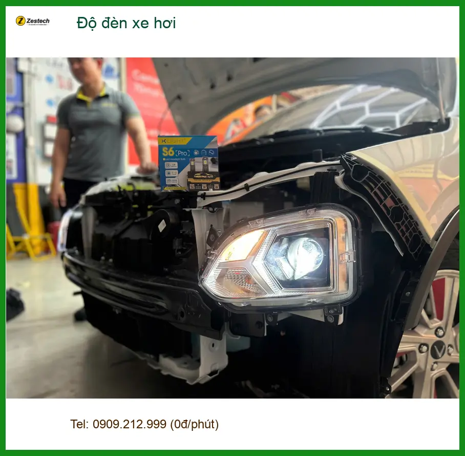 Anh Khải độ đèn xe hơi Hyundai Creta tại Quận 9 vì đèn zin không đủ sáng
