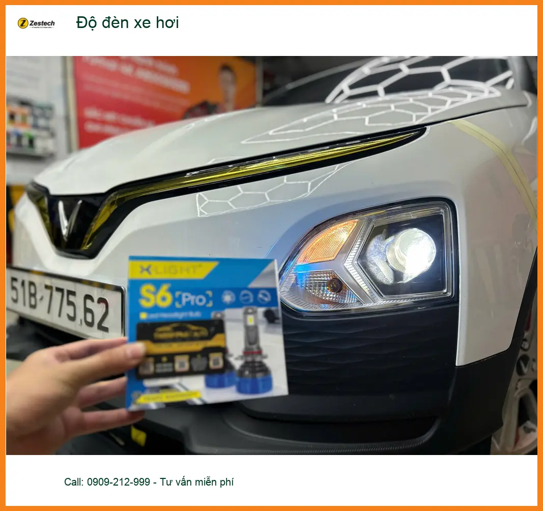 Anh Khải độ đèn xe hơi Hyundai Creta Quận Gò Vấp lái xe an toàn đêm