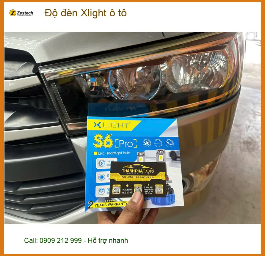 Chị Thanh Hương độ đèn Xlight cho Mazda 3 tại Quận 12 vì đèn zin yếu. ảnh thực tế 3