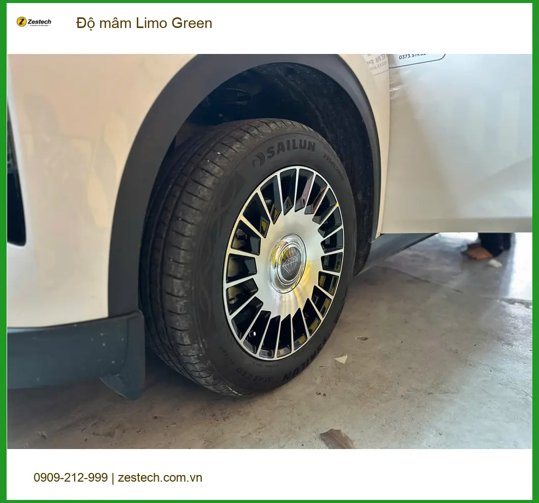 Anh Hoàng Nam độ mâm Limo Green Hyundai Santa Fe Quận Tân Bình nâng tầm đẳng cấp ảnh thực tế 2