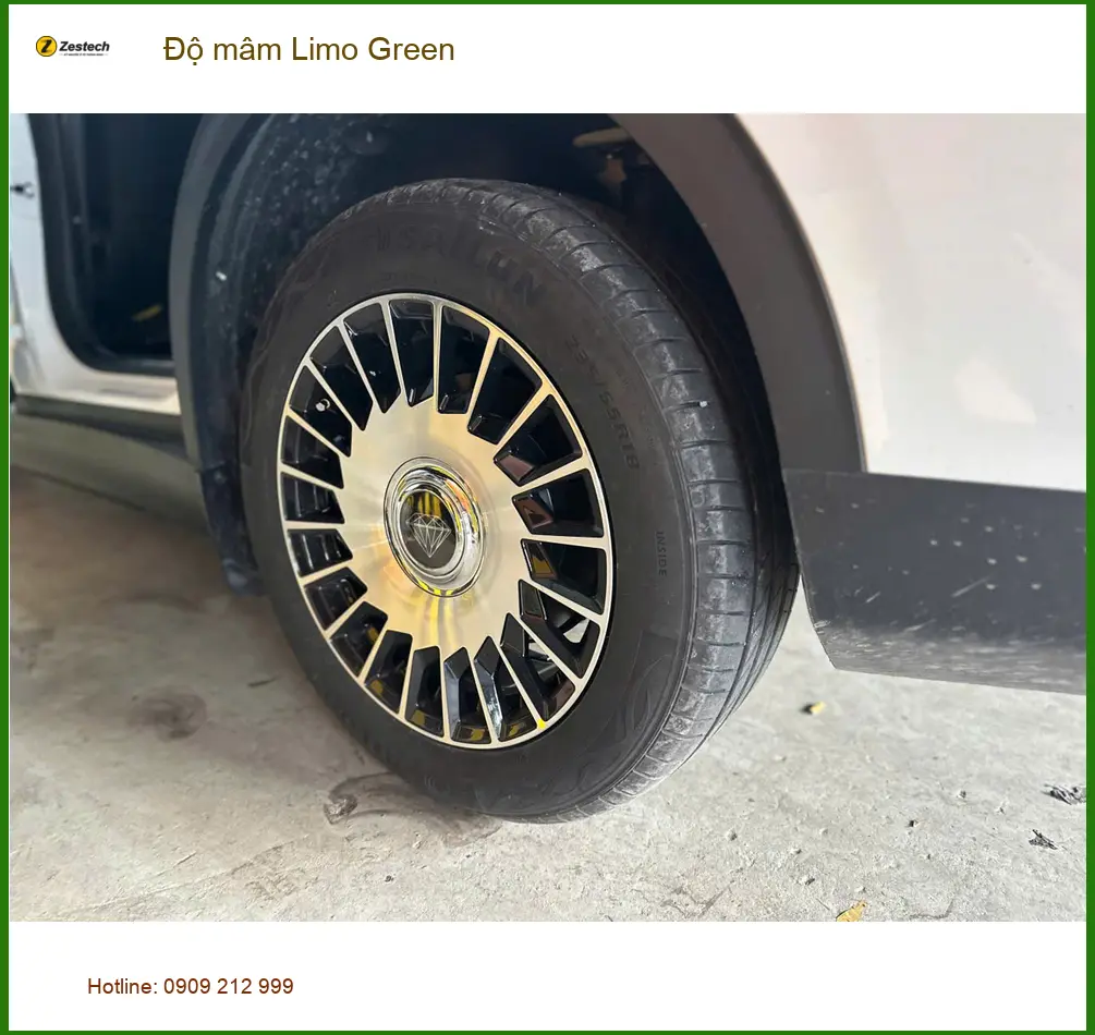 Anh Hoàng Nam độ mâm Limo Green Hyundai Santa Fe Quận Tân Bình nâng tầm đẳng cấp ảnh thực tế 3