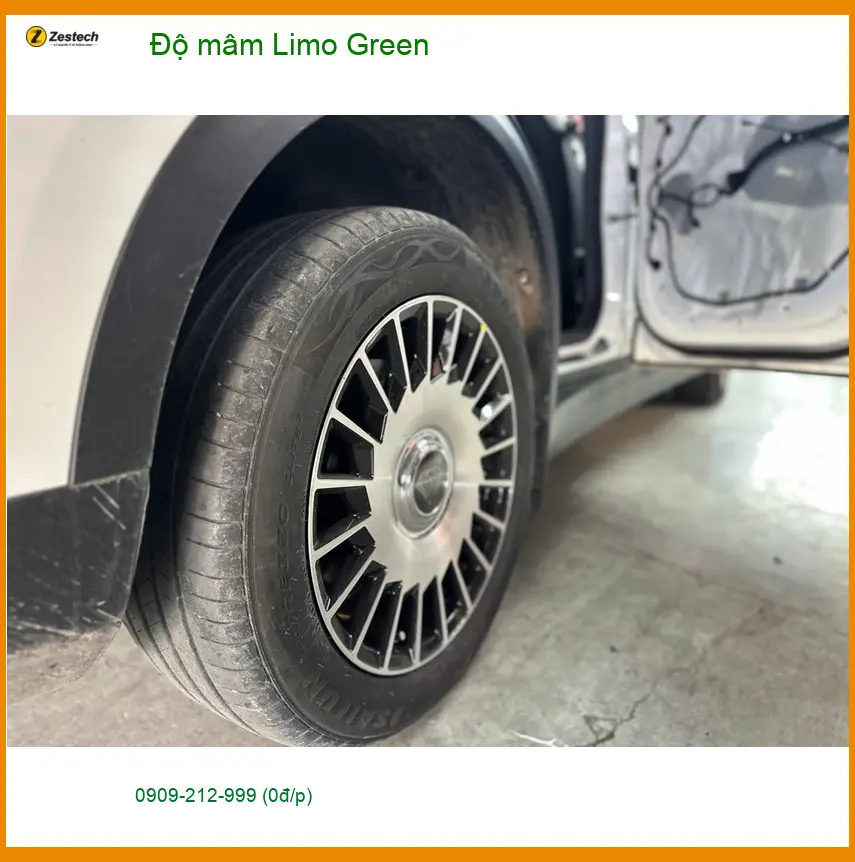 Anh Tấn độ mâm Limo Green cho Hyundai Accent ở Hóc Môn xe chất hơn
