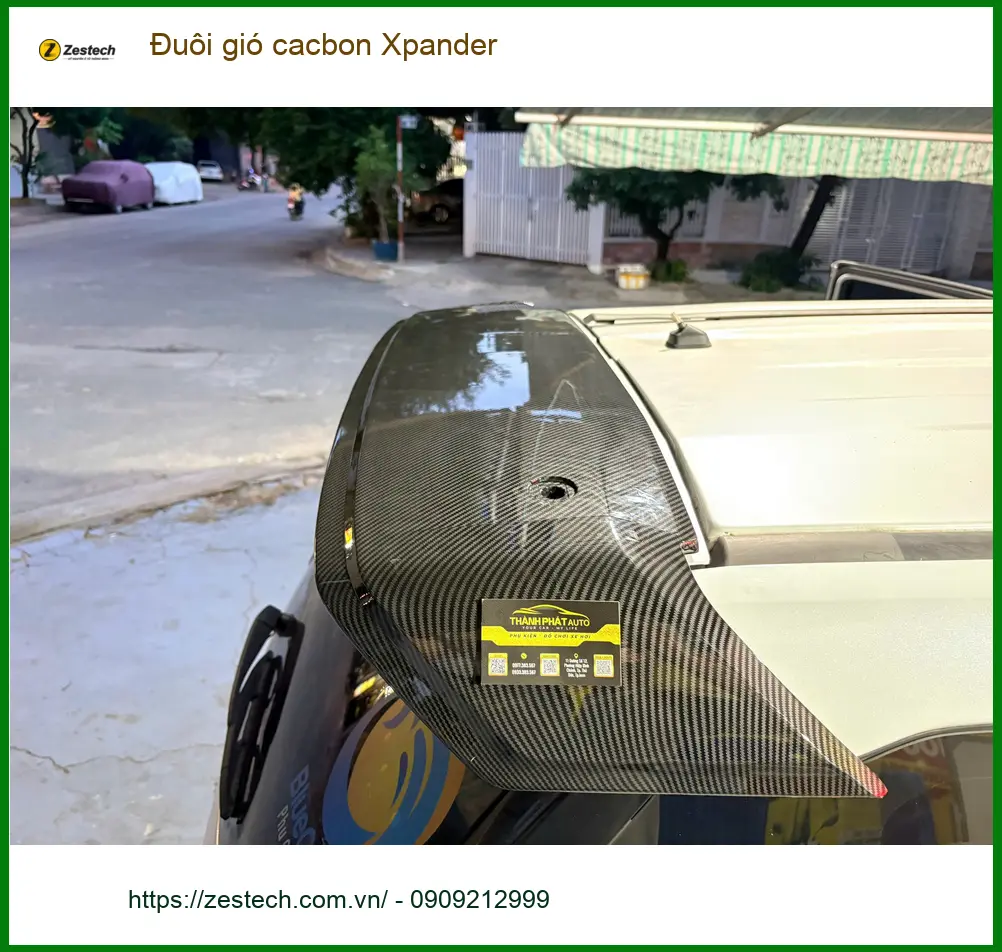 Anh Cường lắp đuôi gió cacbon Xpander tại Thủ Đức giá tốt, uy tín ảnh thực tế 2