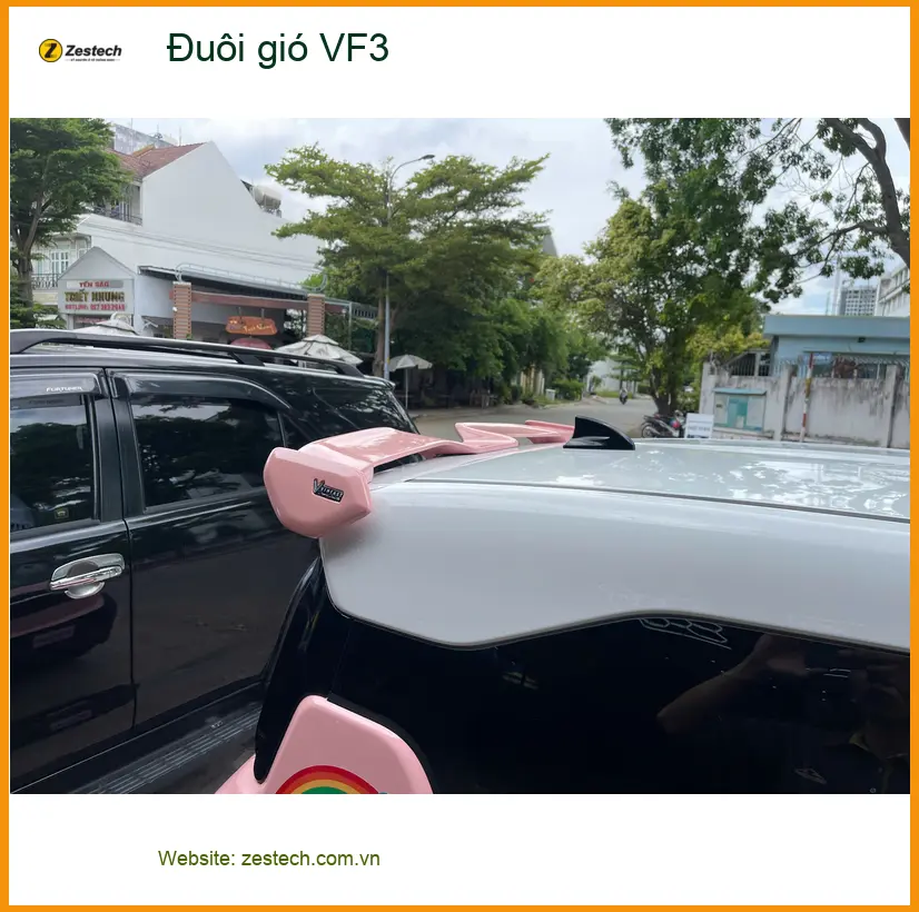 Anh Tài lắp Đuôi gió VinFast VF3 ở Quận 12 giúp xe thể thao, ổn định. ảnh thực tế 3