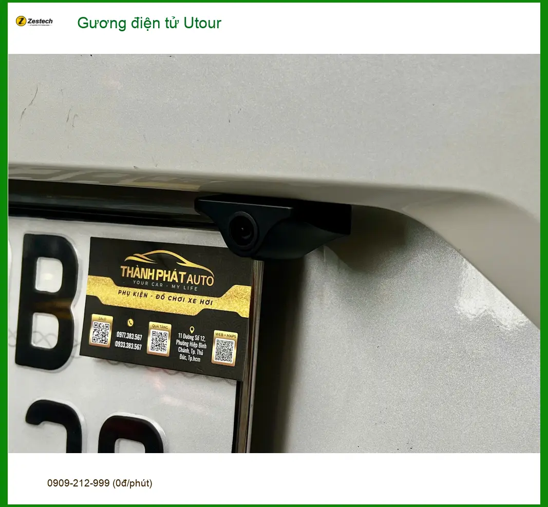 Anh Minh lắp Gương điện tử Utour Toyota Vios tại Quận 6 cải thiện tầm nhìn