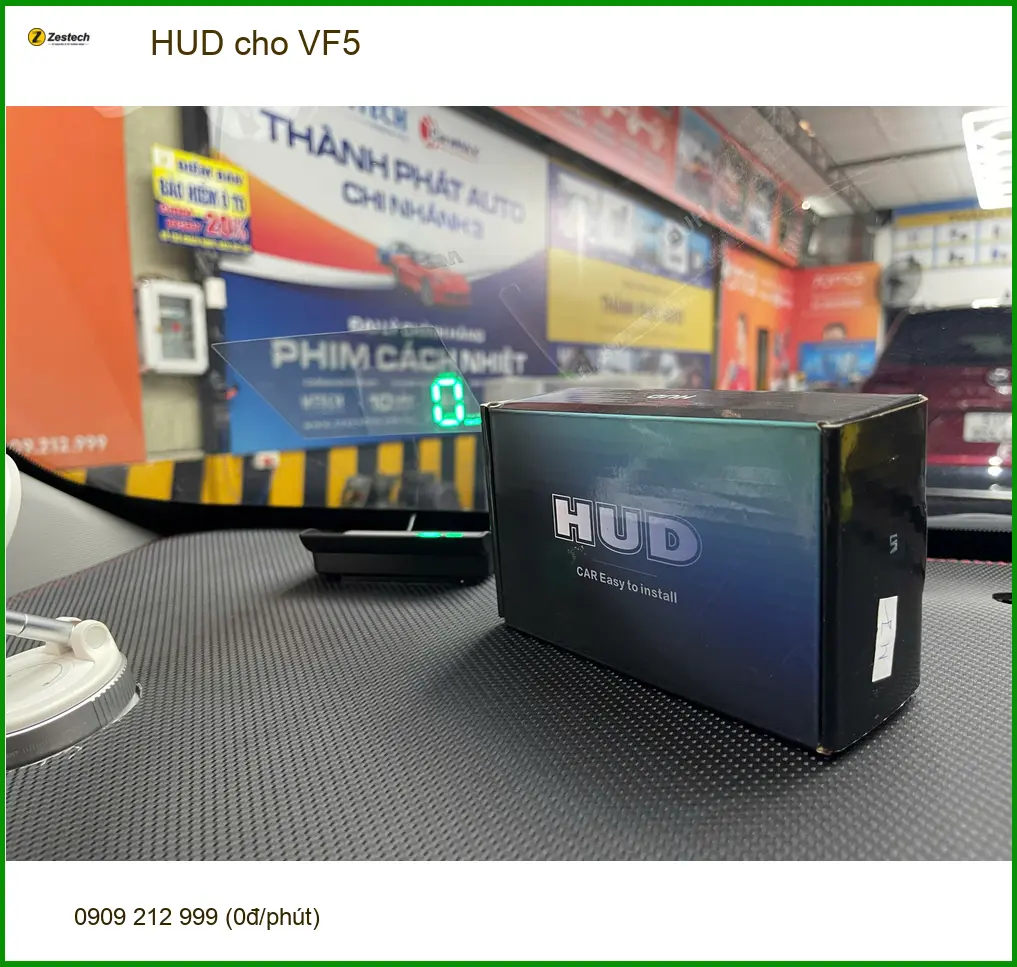 Anh Khang lắp HUD cho VF5 tại Quận Tân Phú để lái xe an toàn hơn ảnh thực tế 2