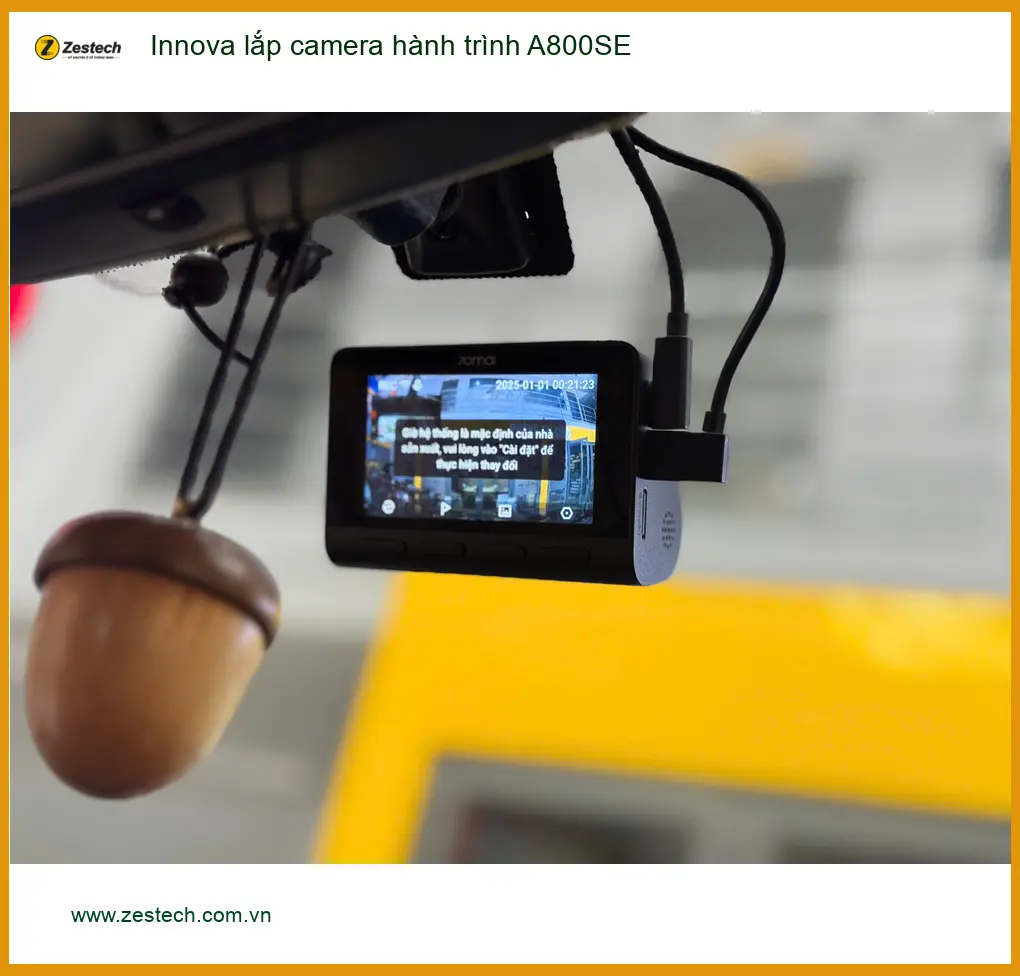 Anh Quang lắp camera hành trình A800SE Innova tại Quận Bình Tân để lái xe an toàn