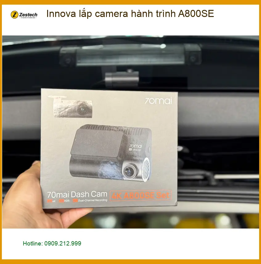 Anh Quang lắp camera hành trình A800SE Innova tại Quận Bình Tân để lái xe an toàn ảnh thực tế 5