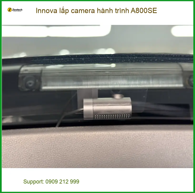 Anh Tùng lắp camera hành trình A800SE cho Innova tại Quận Tân Phú