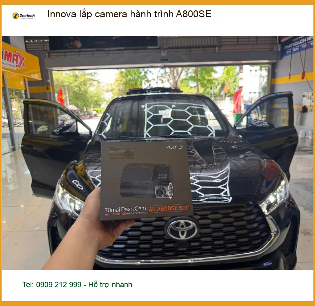 Chú Minh lắp camera A800SE cho Innova tại Quận 6 để an tâm trên mọi nẻo đường ảnh thực tế 4
