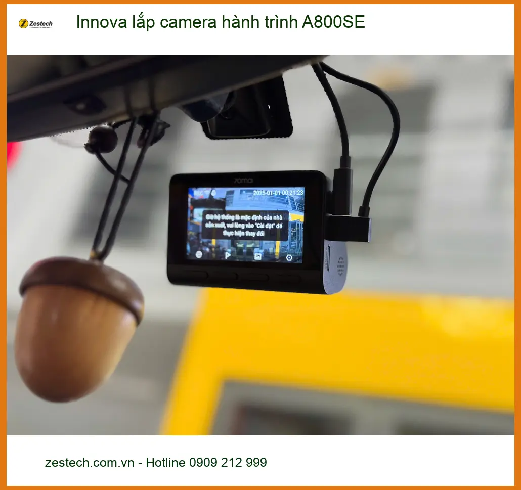 Anh Huy lắp camera hành trình A800SE cho Innova tại Quận Gò Vấp ảnh thực tế 2