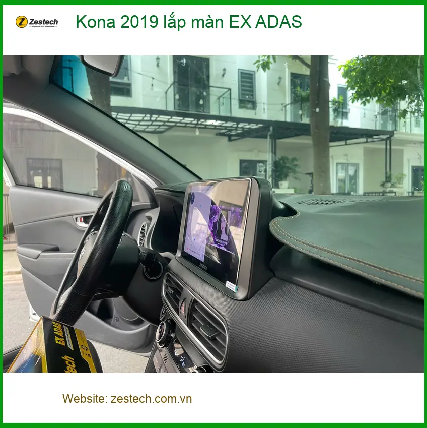 Anh Thắng lắp màn EX ADAS Kona 2019 Quận 4 nâng tầm tiện nghi
