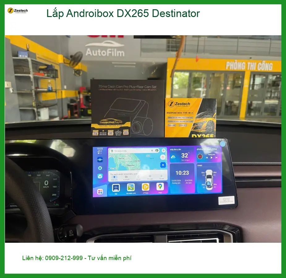 Chị Huyền lắp Androibox DX265 Destinator cho Xpander Quận 4 dùng tiện ích mới ảnh thực tế 2