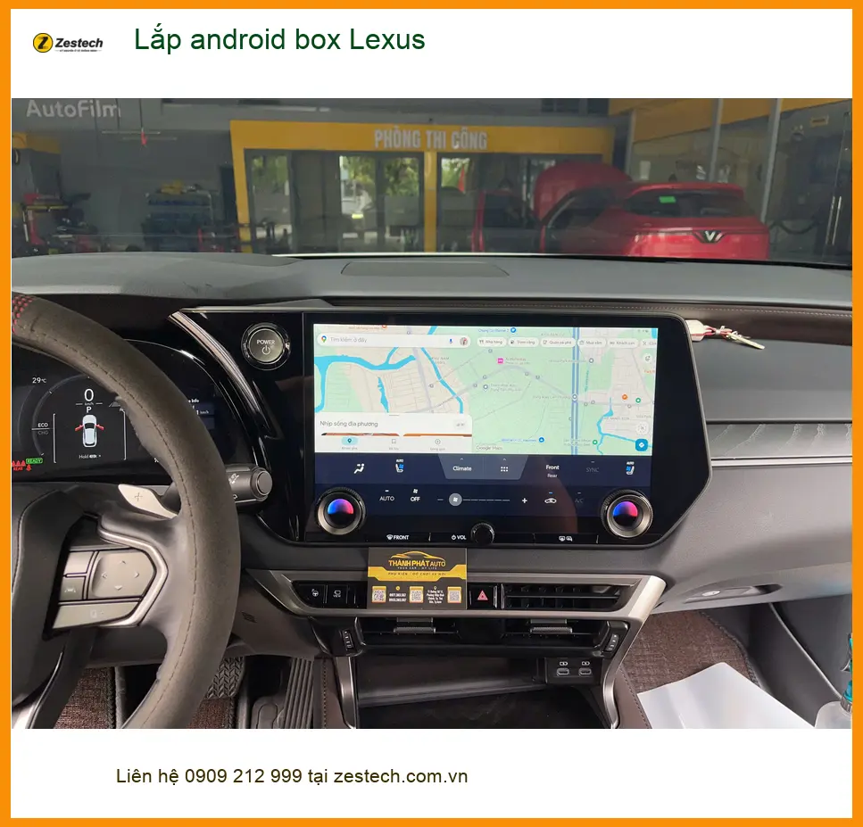 Chị Vân lắp Android Box Lexus ES250 Quận 5 trải nghiệm giải trí cao cấp