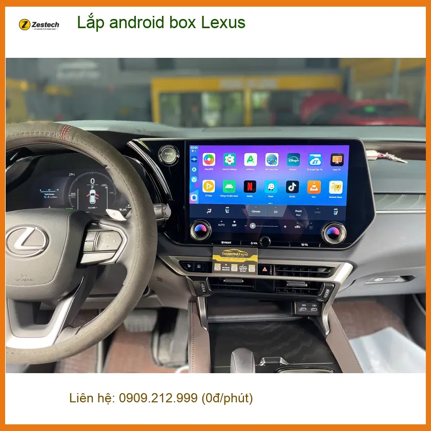 Chị Vân lắp Android Box Lexus ES250 Quận 5 trải nghiệm giải trí cao cấp ảnh thực tế 2