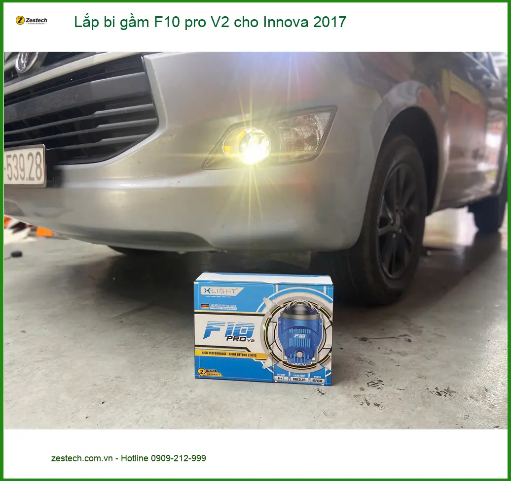 Anh Minh lắp bi gầm F10 pro V2 cho Innova 2017 tại Quận 9