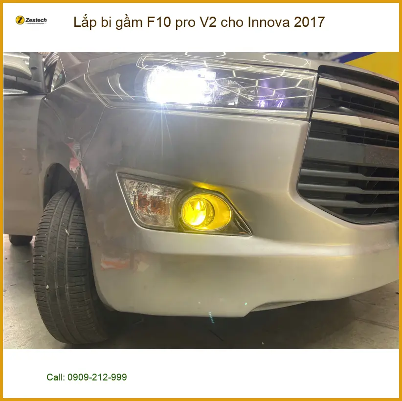 Anh Minh lắp bi gầm F10 pro V2 cho Innova 2017 tại Quận 9 ảnh thực tế 3