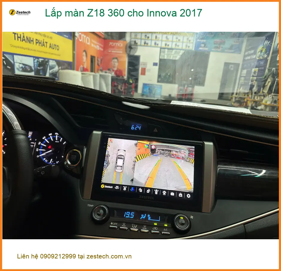 Anh Quang lắp màn Z18 360 cho Innova 2017 tại Quận Tân Bình ảnh thực tế 3