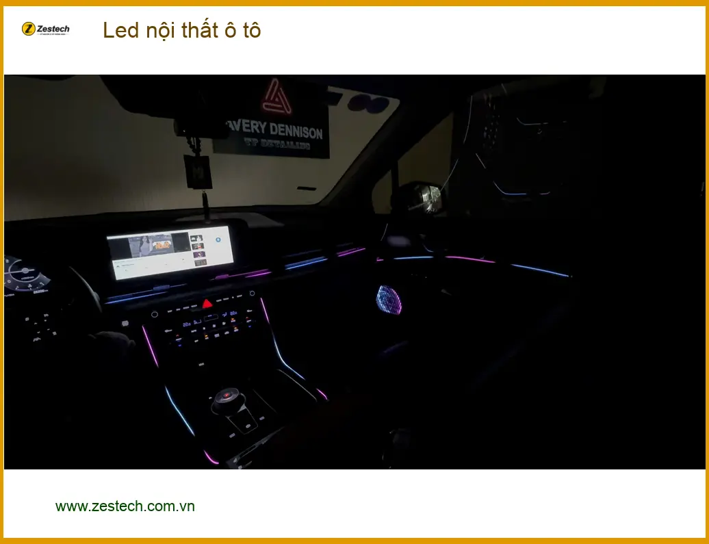 Anh Minh lắp Led nội thất ô tô cho Mitsubishi Attrage tại Quận 5 để cabin thêm sang ảnh thực tế 4