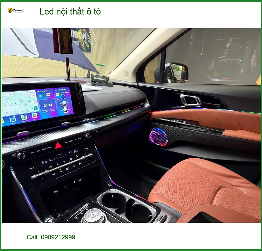Anh Quang lắp Led nội thất ô tô cho Hyundai Accent ở Quận Tân Bình ảnh thực tế 2